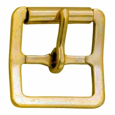 FULL ROLLER LIGHT BUCKLE BRASS FINISH 22MM