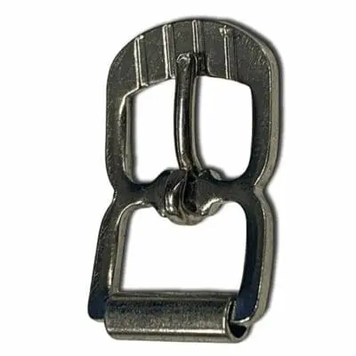 FULL ROLLER BUCKLE 10MM NICKEL PLATED