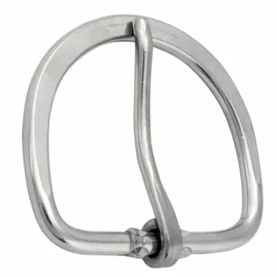 HALF FLAT CINCH BUCKLE STAINLESS STEEL 75MM