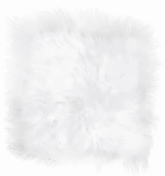 ICELANDIC CHAIR PAD 37X37CM NATURAL WHITE