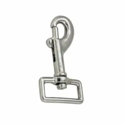 SNAP SQ EYE SWIVEL LIGHT DUTY 19MM (NICKEL PLATED)