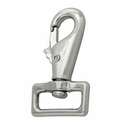 RUG SNAP SQ EYE SWIVEL TRIGGER 25MM (NICKEL)