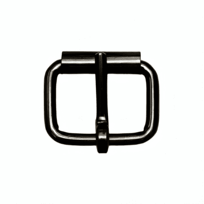 HALF ROLLER BUCKLE BLACK NICKEL 16MM