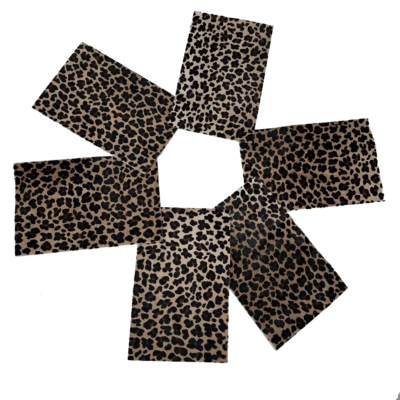 PIECE COWHIDE LEOPARD PRINT 39CMX25CM 1.8-2.2mm