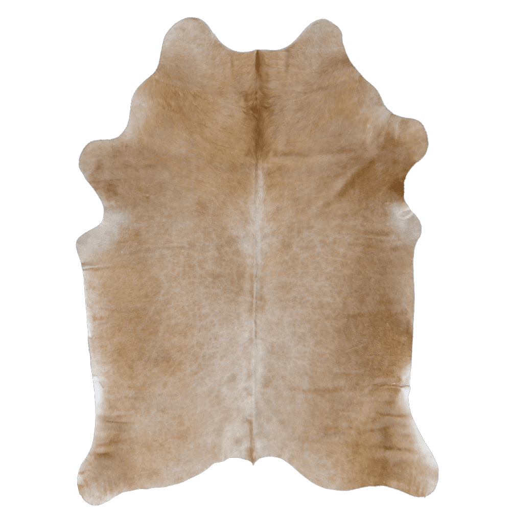 NATURAL COWHIDE RUG SOLID CARAMEL | Lapco for Leather